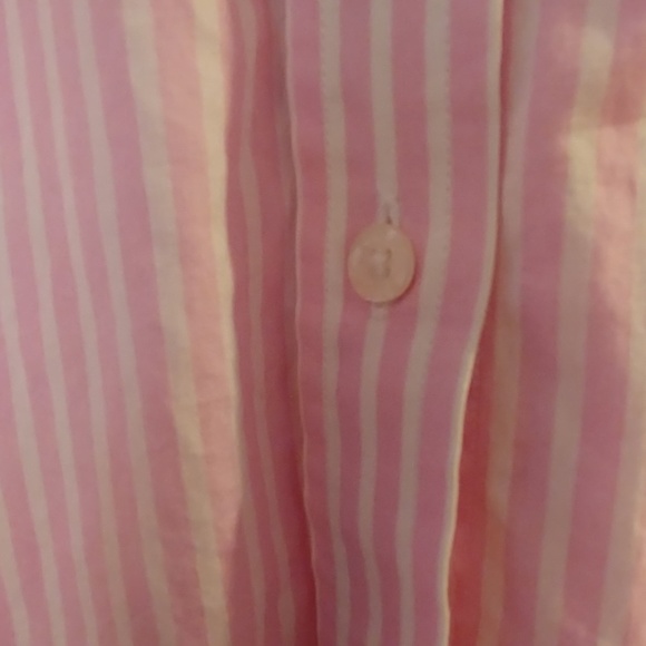 RARE THOMAS PINK STRIPED FRENCH CUFF SHIRT UK 10 - Picture 4 of 8